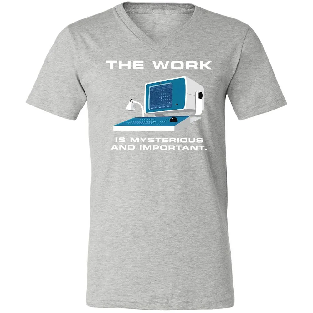 Unisex V-Neck T-Shirt - L5GJ1MAC - Athletic Heather - 7