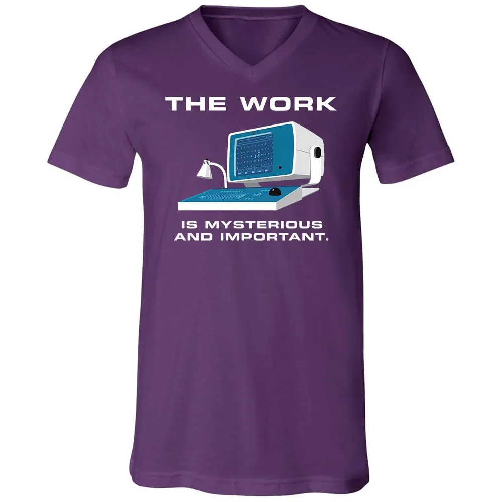 Unisex V-Neck T-Shirt - L5GJ1MAC - Team Purple - 9
