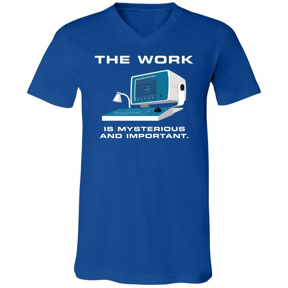 Unisex V-Neck T-Shirt - L5GJ1MAC - True Royal - 4
