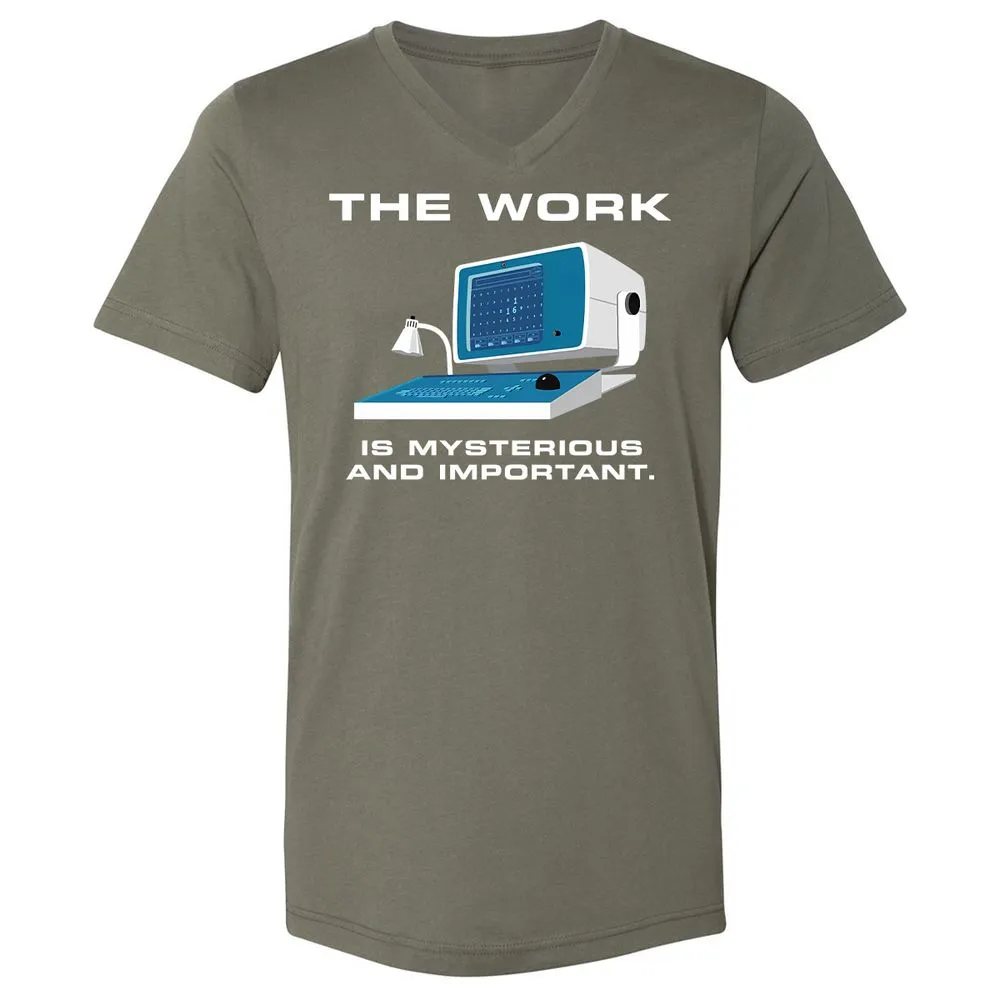 Unisex V-Neck T-Shirt - L5GJ1MAC - Military Green - 10