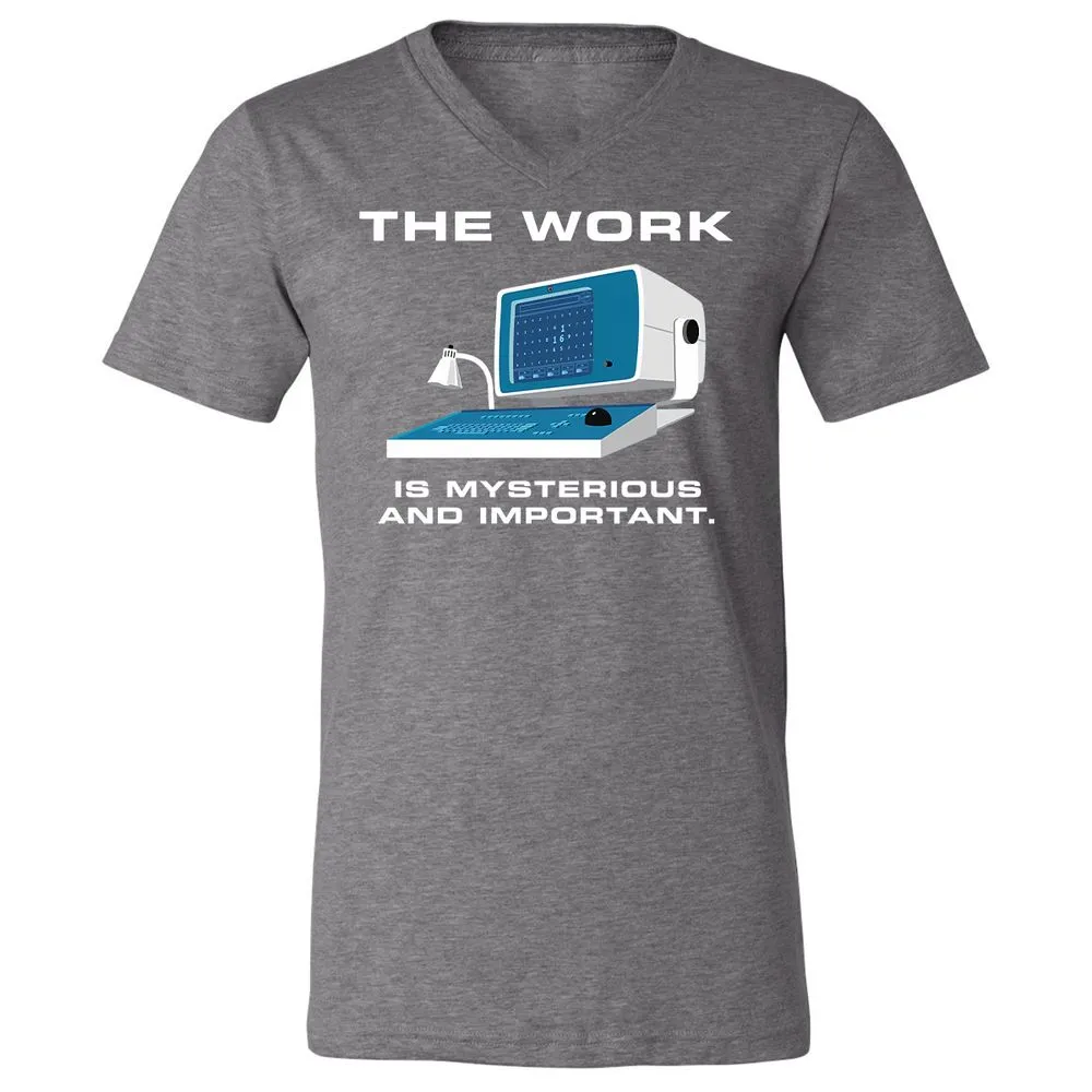 Unisex V-Neck T-Shirt - L5GJ1MAC - Deep Heather - 13
