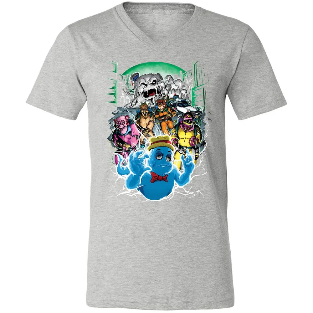 Unisex V-Neck T-Shirt - 5W6GQ8BN - Athletic Heather - 7