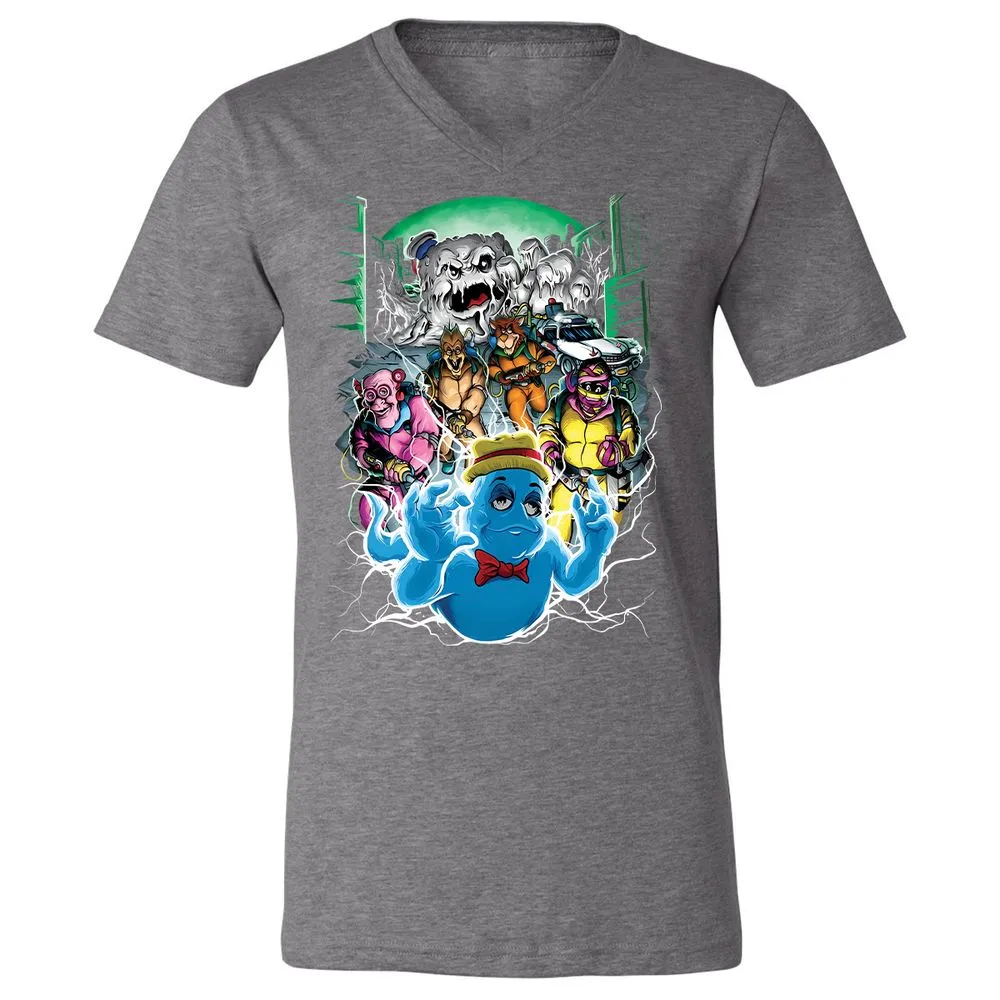 Unisex V-Neck T-Shirt - 5W6GQ8BN - Deep Heather - 13
