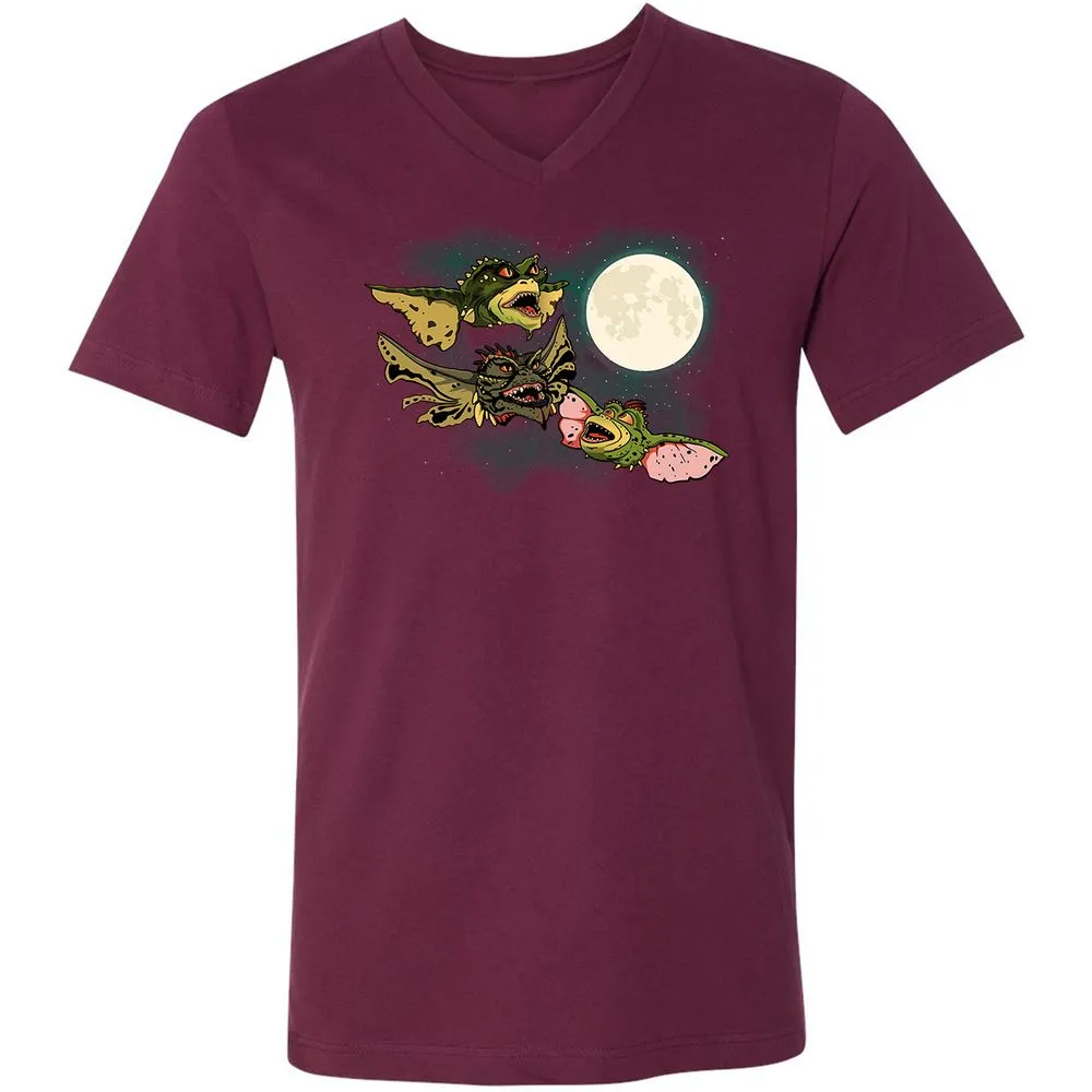 Unisex V-Neck T-Shirt - UTD67MMX - Maroon - 6