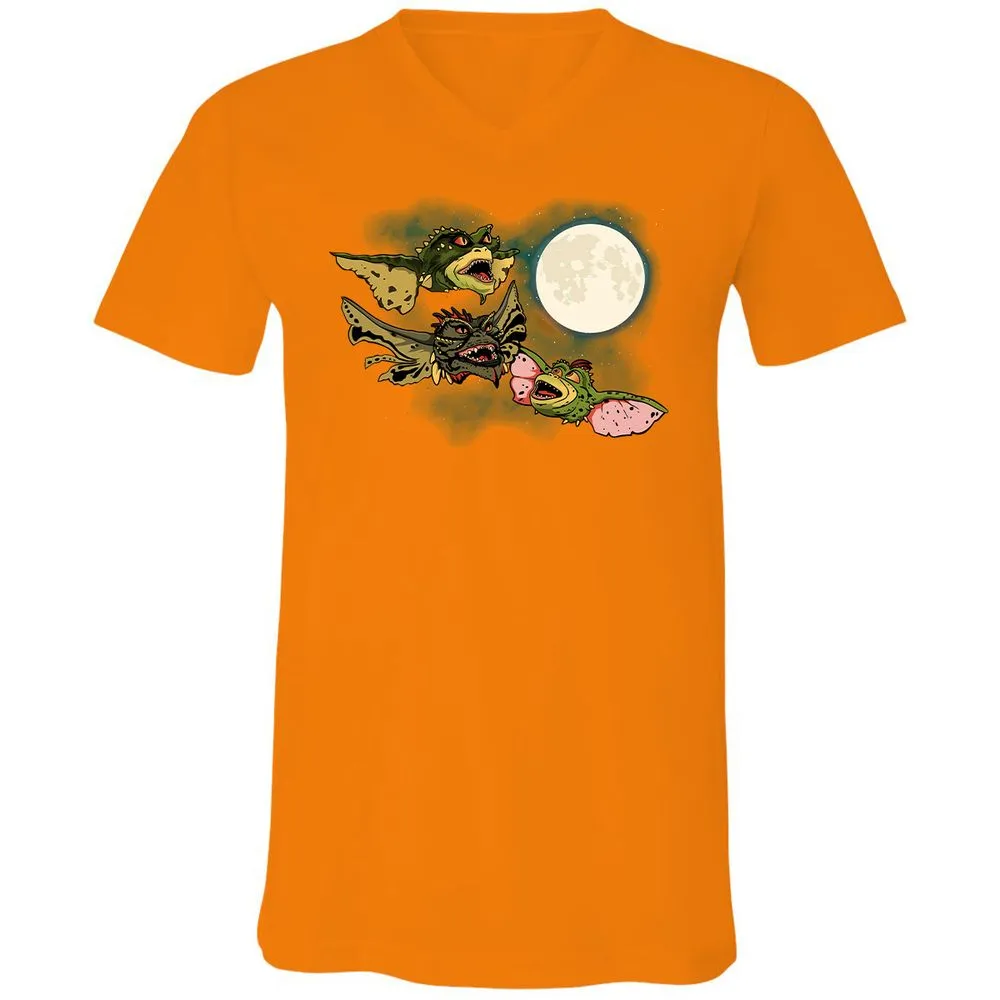 Unisex V-Neck T-Shirt - UTD67MMX - Orange - 11