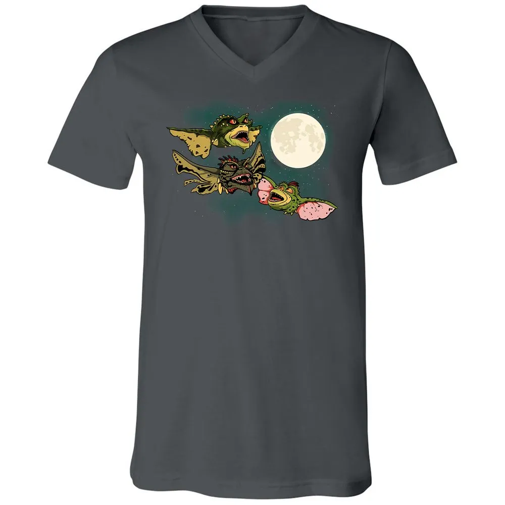 Unisex V-Neck T-Shirt - UTD67MMX - Asphalt - 12