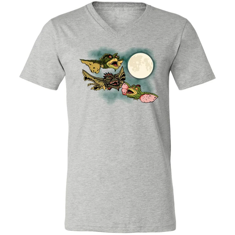 Unisex V-Neck T-Shirt - UTD67MMX - Athletic Heather - 7