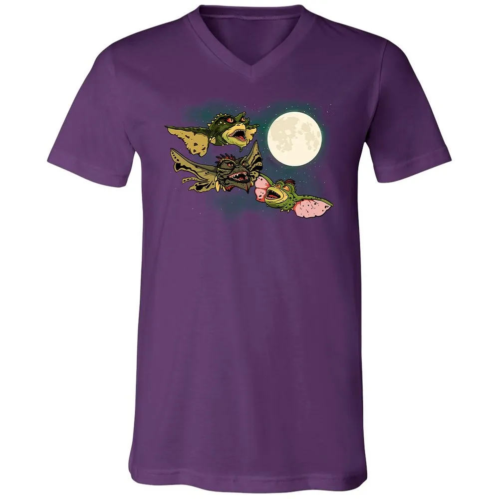 Unisex V-Neck T-Shirt - UTD67MMX - Team Purple - 9