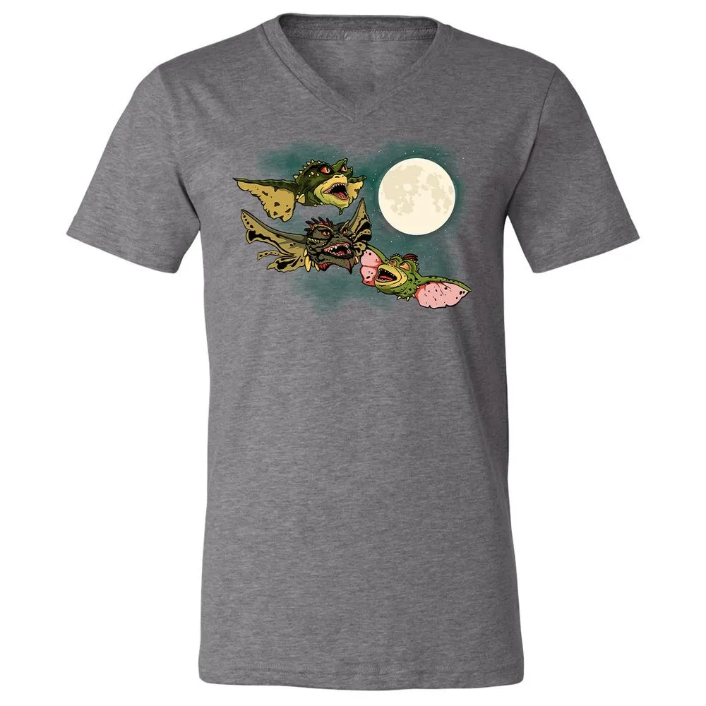 Unisex V-Neck T-Shirt - UTD67MMX - Deep Heather - 13