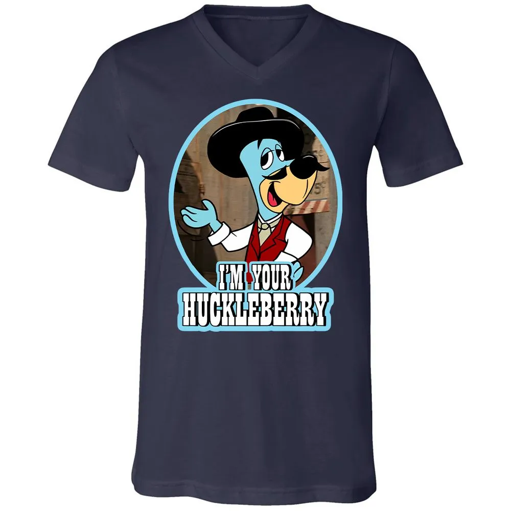 Unisex V-Neck T-Shirt - 8XYAZ9V8 - Navy - 2