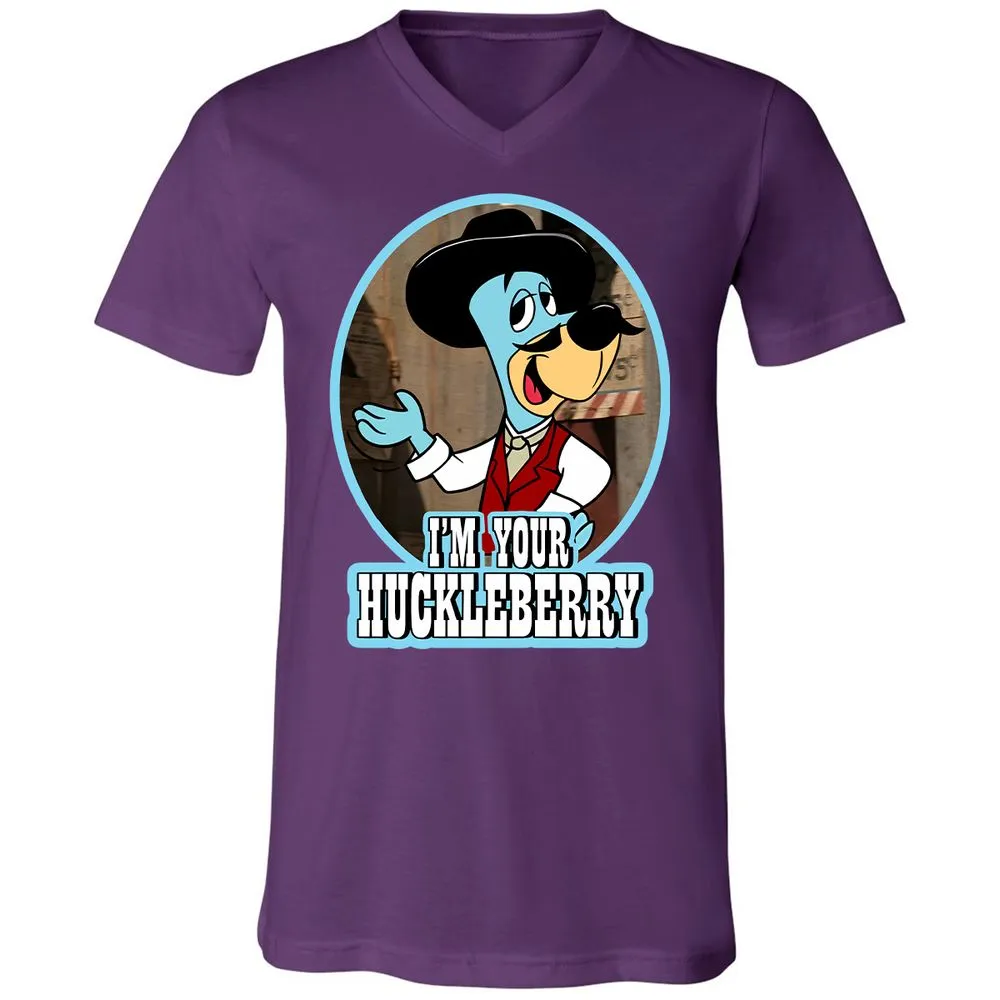 Unisex V-Neck T-Shirt - 8XYAZ9V8 - Team Purple - 9