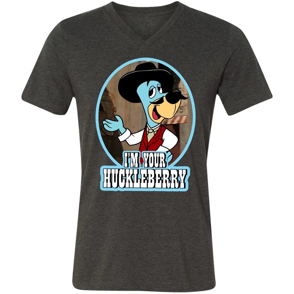 Unisex V-Neck T-Shirt - 8XYAZ9V8 - Dark Grey Heather - 8