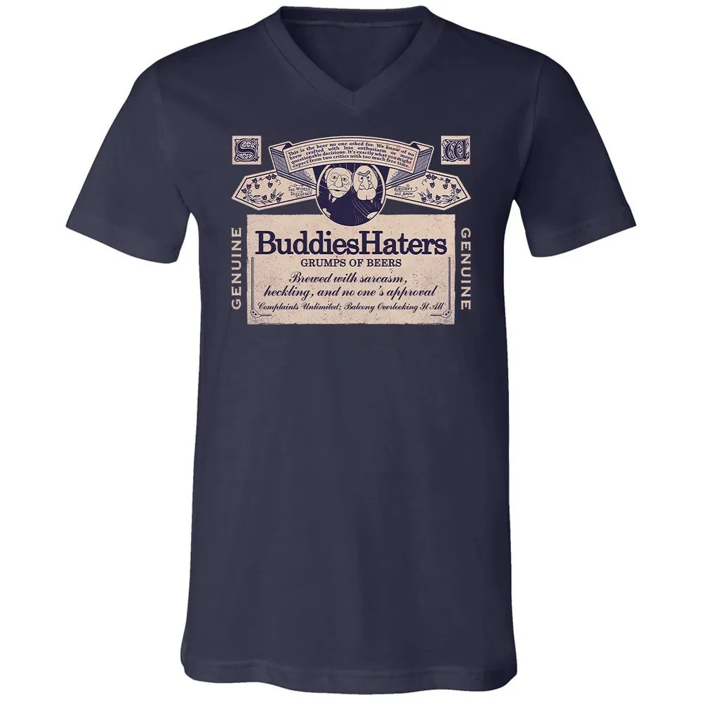 Unisex V-Neck T-Shirt - T6VUDP3H - Navy - 2