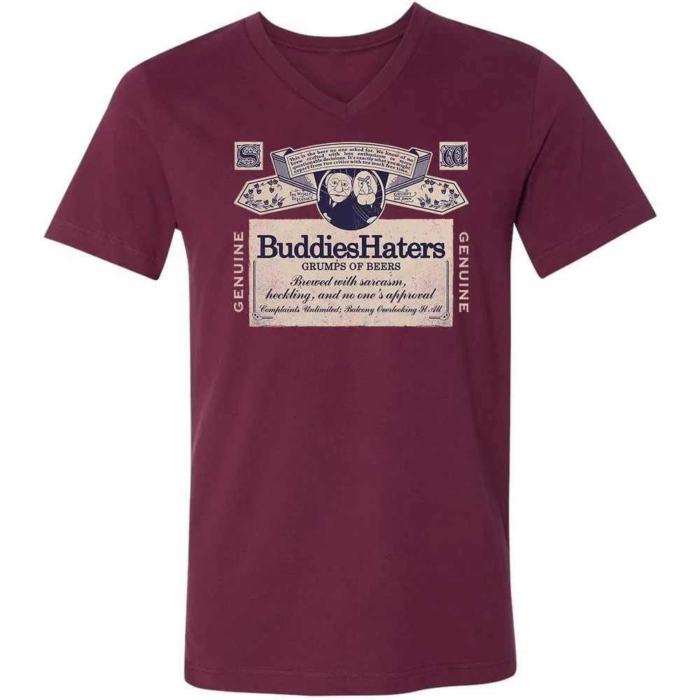 Unisex V-Neck T-Shirt - T6VUDP3H - Maroon - 6