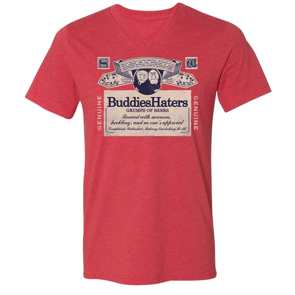Unisex V-Neck T-Shirt - T6VUDP3H - Heather Red - 16