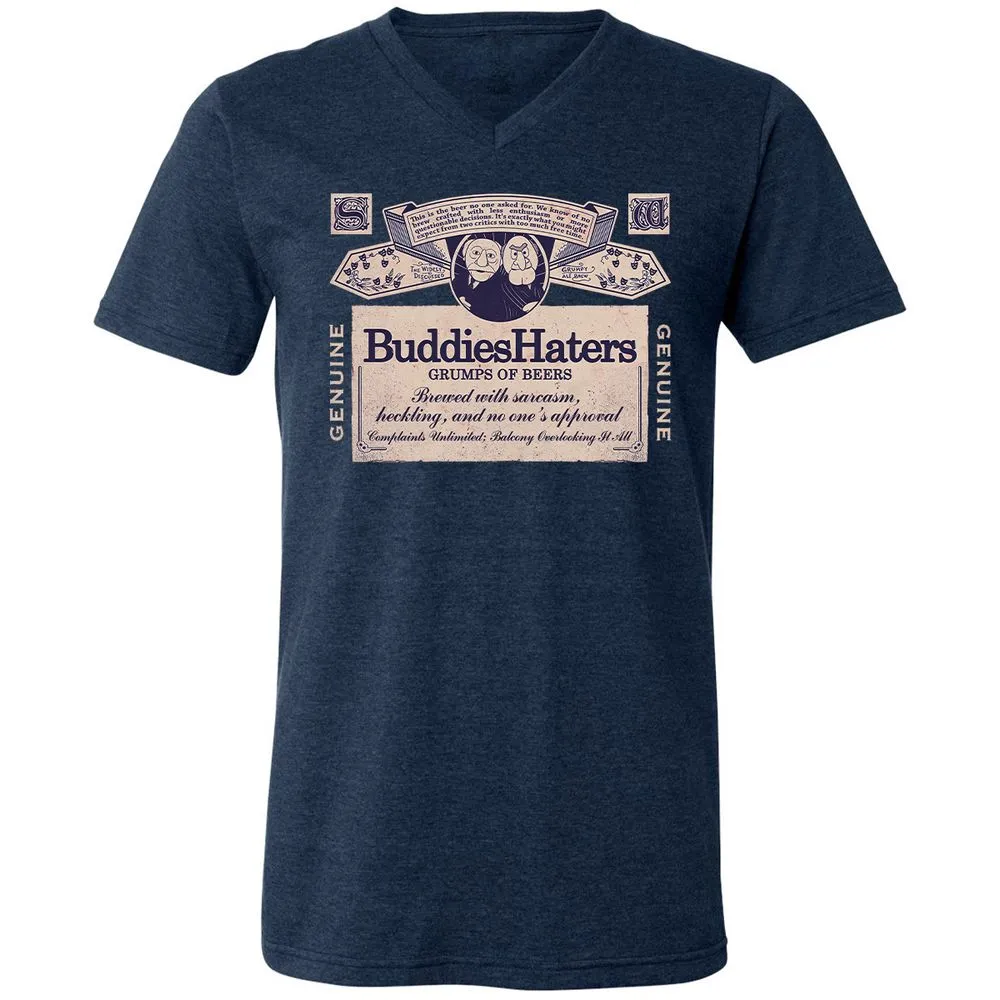 Unisex V-Neck T-Shirt - T6VUDP3H - Heather Navy - 15