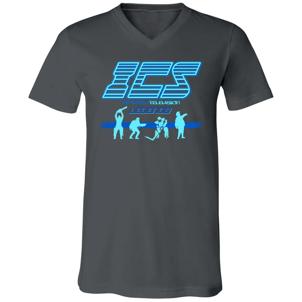 Unisex V-Neck T-Shirt - ZHTF1BC5 - Asphalt - 12