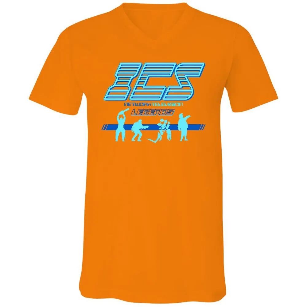 Unisex V-Neck T-Shirt - ZHTF1BC5 - Orange - 11