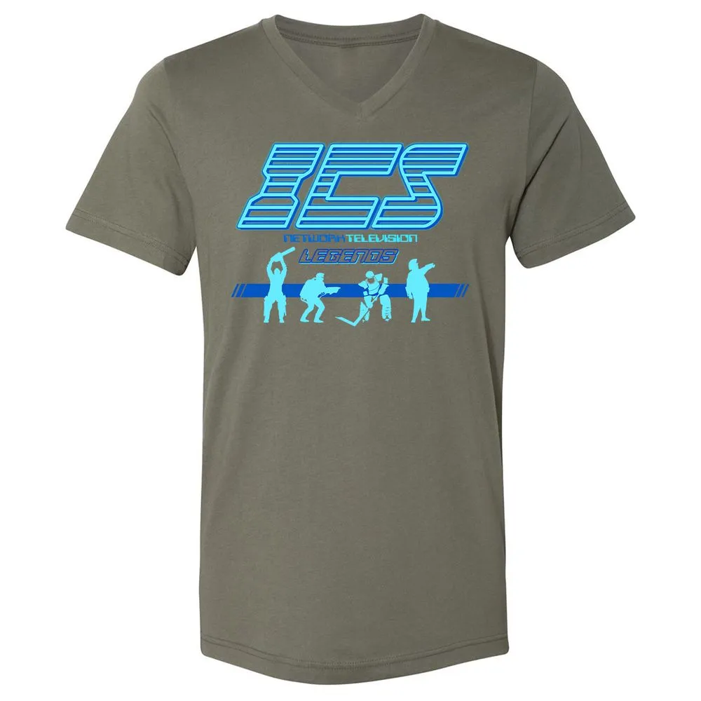 Unisex V-Neck T-Shirt - ZHTF1BC5 - Military Green - 10