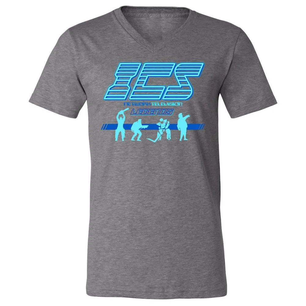 Unisex V-Neck T-Shirt - ZHTF1BC5 - Deep Heather - 13