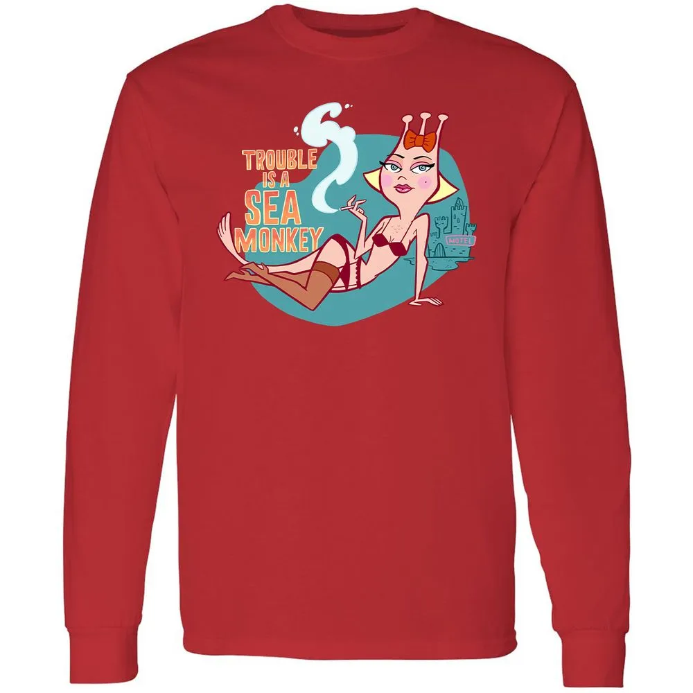 Long Sleeve T-Shirt - FBPC91QM - Red - 14