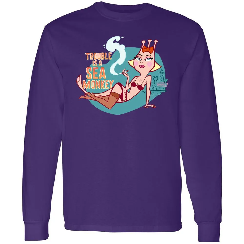 Long Sleeve T-Shirt - FBPC91QM - Purple - 13