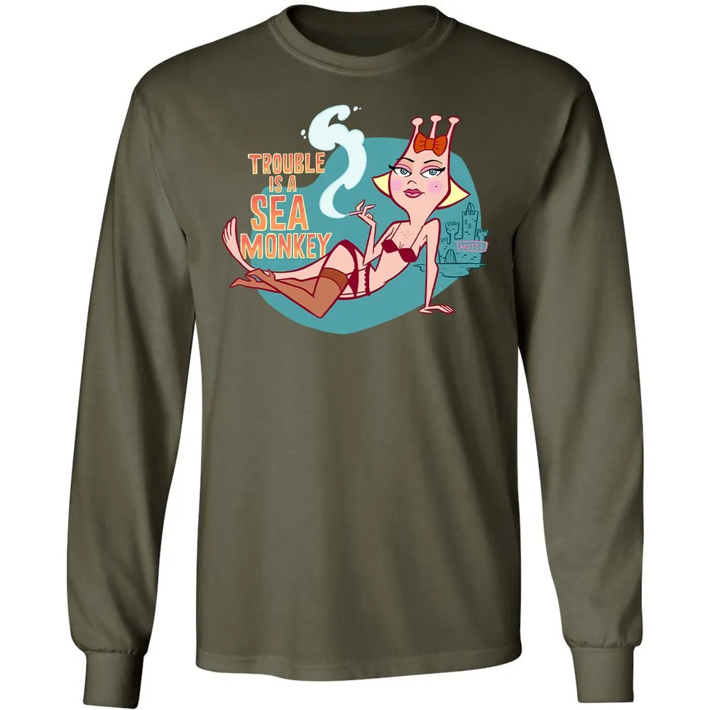 Long Sleeve T-Shirt - FBPC91QM - Military Green - 16