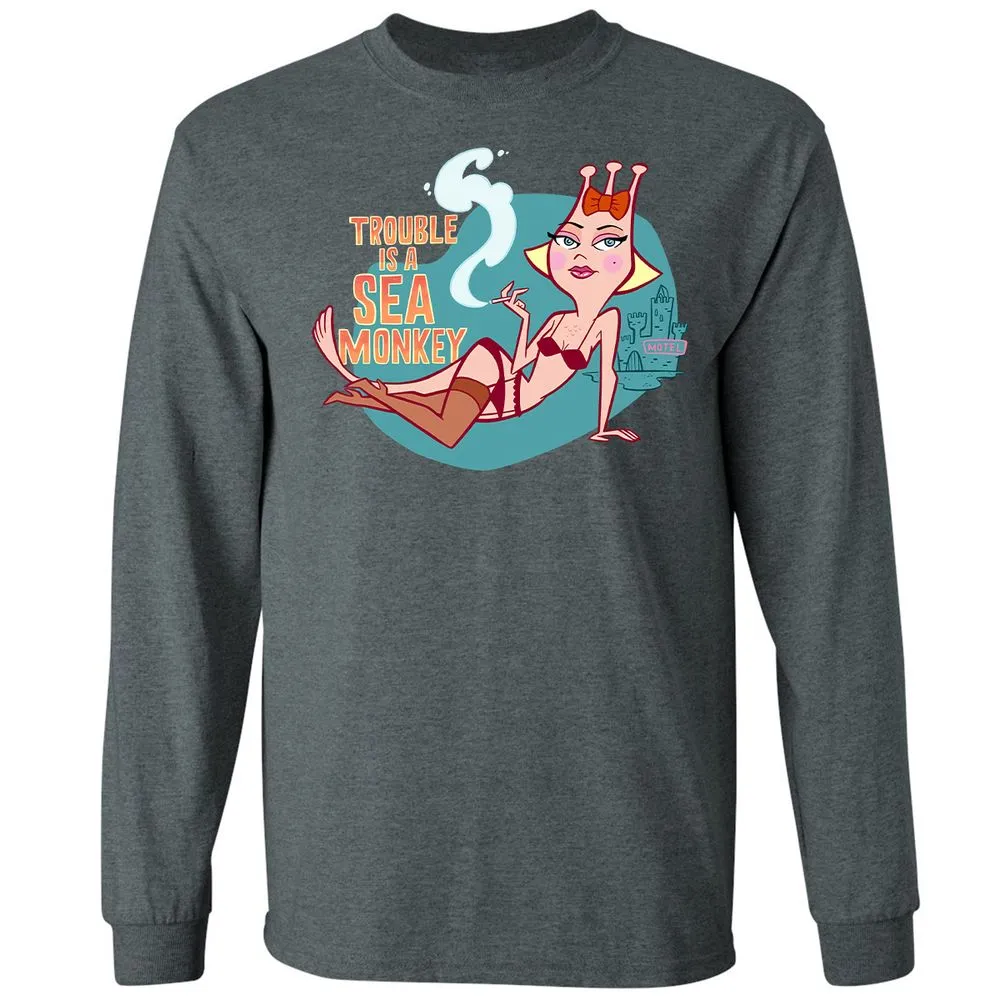 Long Sleeve T-Shirt - FBPC91QM - Dark Heather - 15