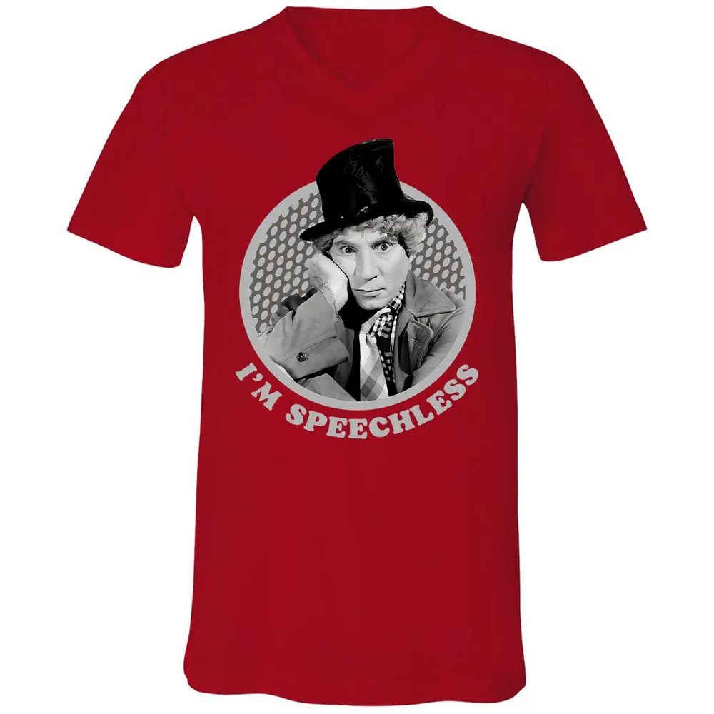 Unisex V-Neck T-Shirt - UAQAQ6A5 - Red - 3