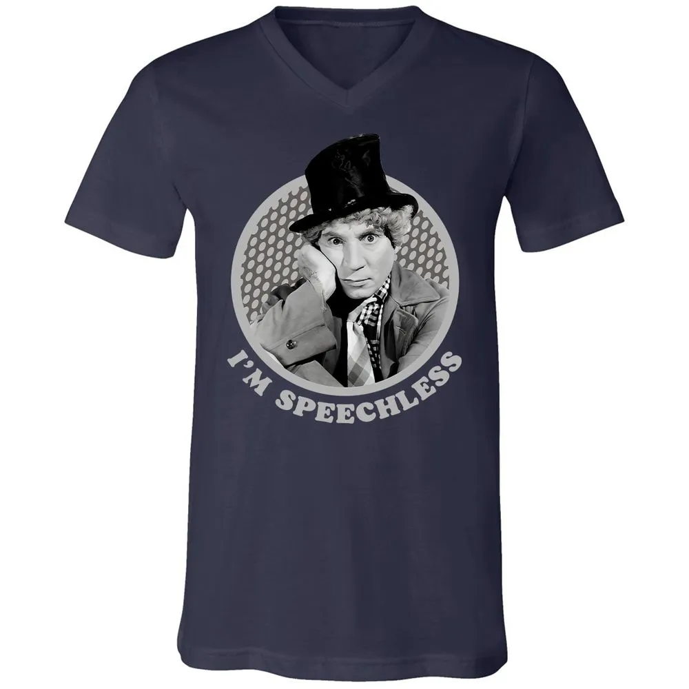 Unisex V-Neck T-Shirt - UAQAQ6A5 - Navy - 2