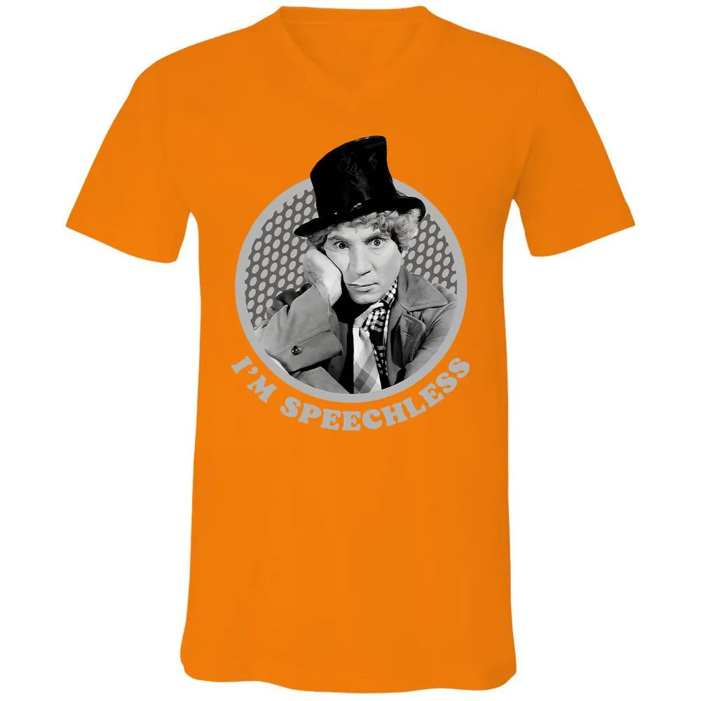 Unisex V-Neck T-Shirt - UAQAQ6A5 - Orange - 11
