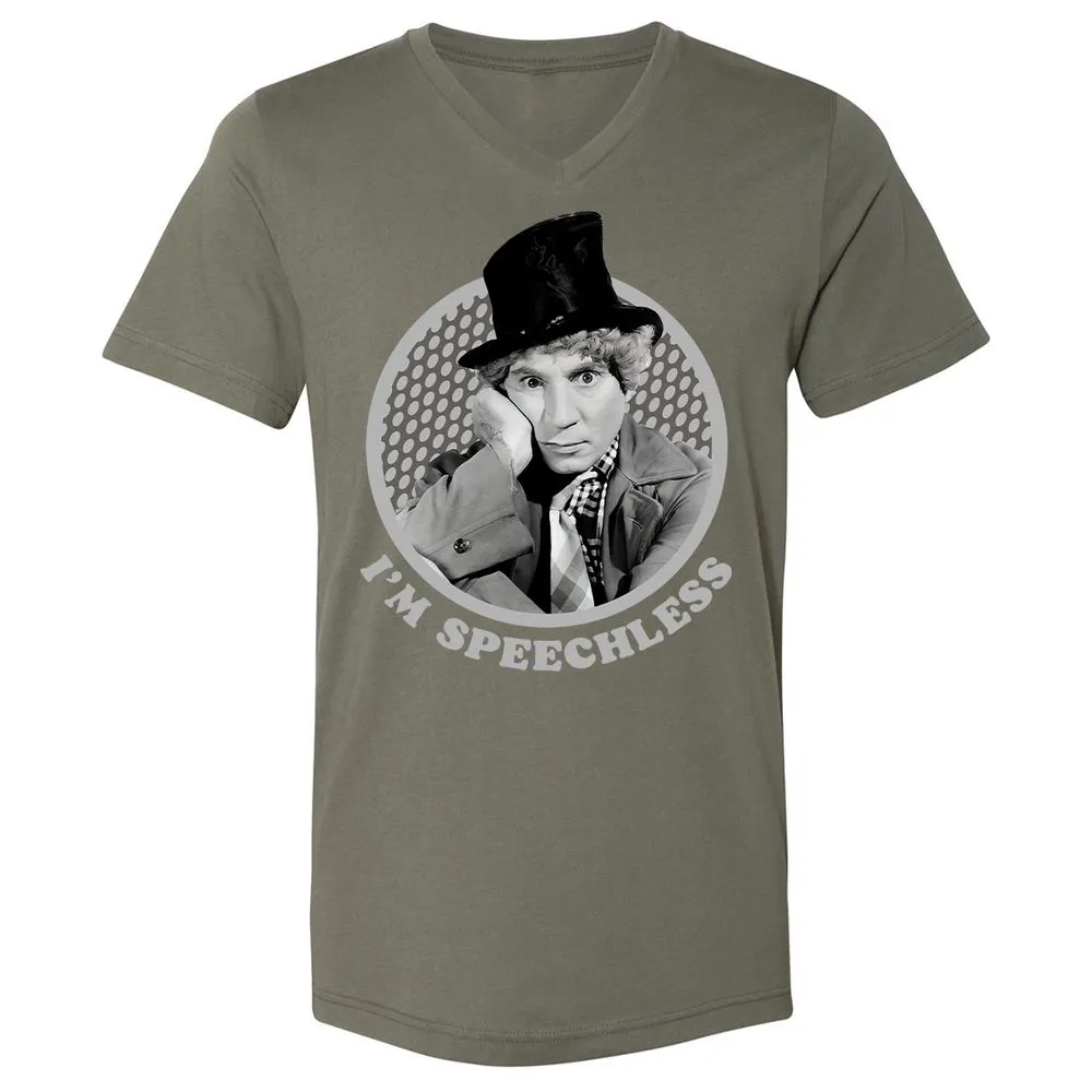 Unisex V-Neck T-Shirt - UAQAQ6A5 - Military Green - 10