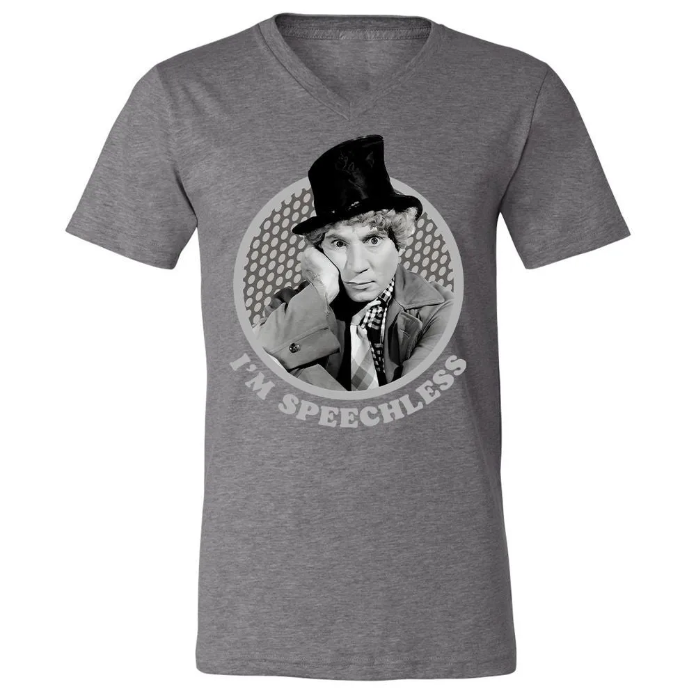 Unisex V-Neck T-Shirt - UAQAQ6A5 - Deep Heather - 13