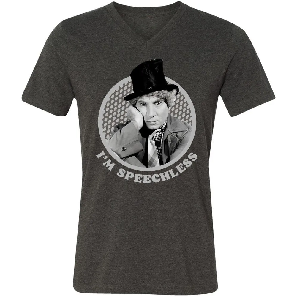 Unisex V-Neck T-Shirt - UAQAQ6A5 - Dark Grey Heather - 8