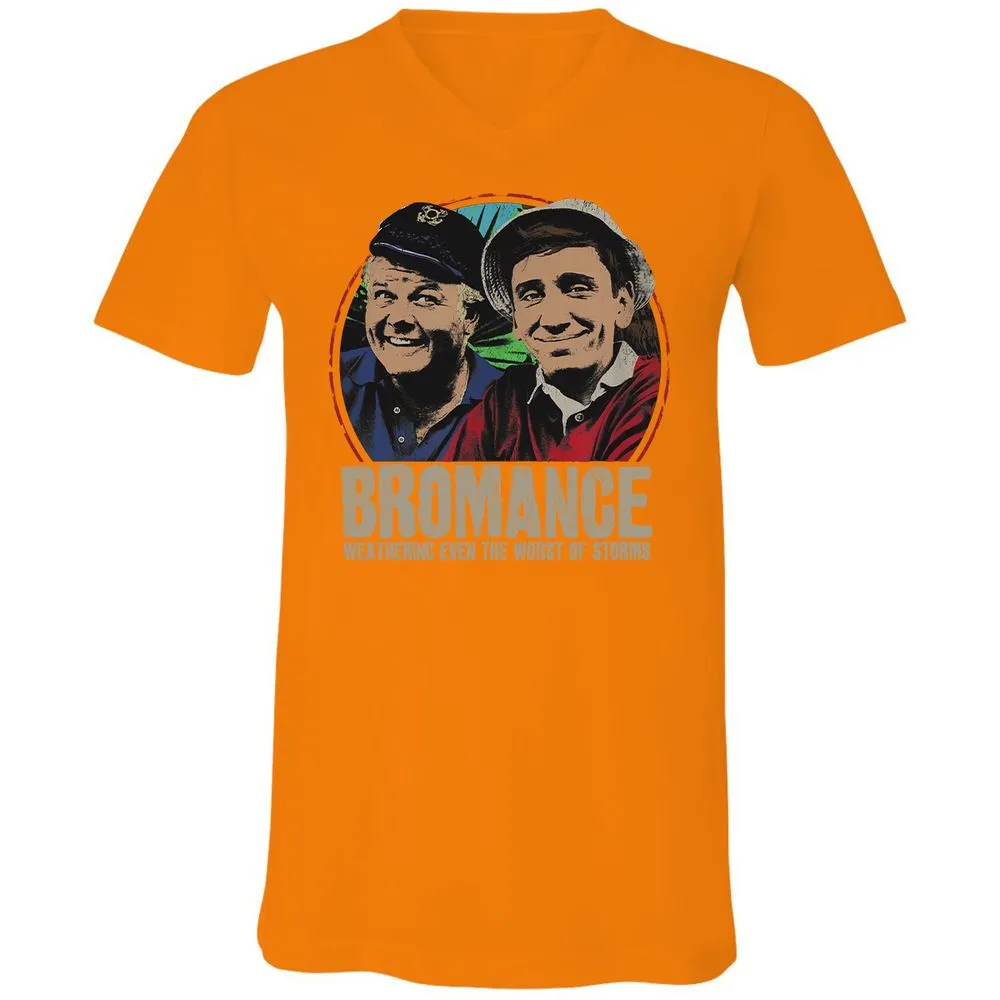 Unisex V-Neck T-Shirt - SJT34R4F - Orange - 11
