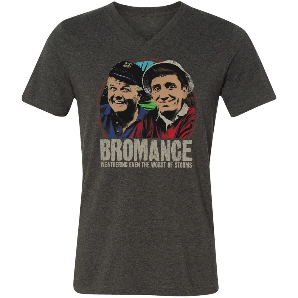 Unisex V-Neck T-Shirt - SJT34R4F - Dark Grey Heather - 8