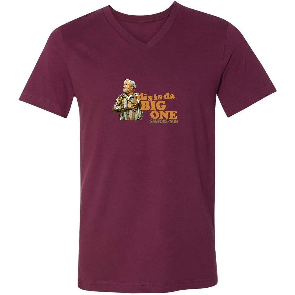 Unisex V-Neck T-Shirt - LGNTUAJ3 - Maroon - 6