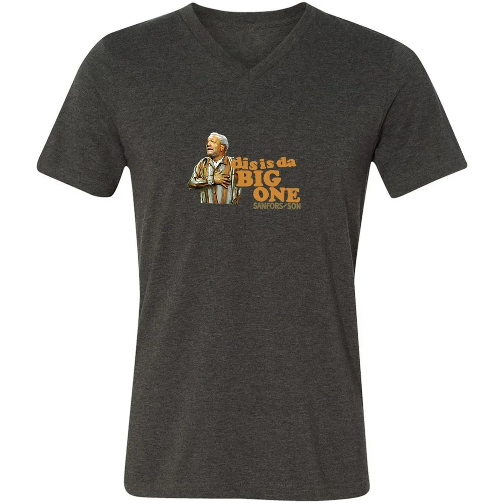 Unisex V-Neck T-Shirt - LGNTUAJ3 - Dark Grey Heather - 8