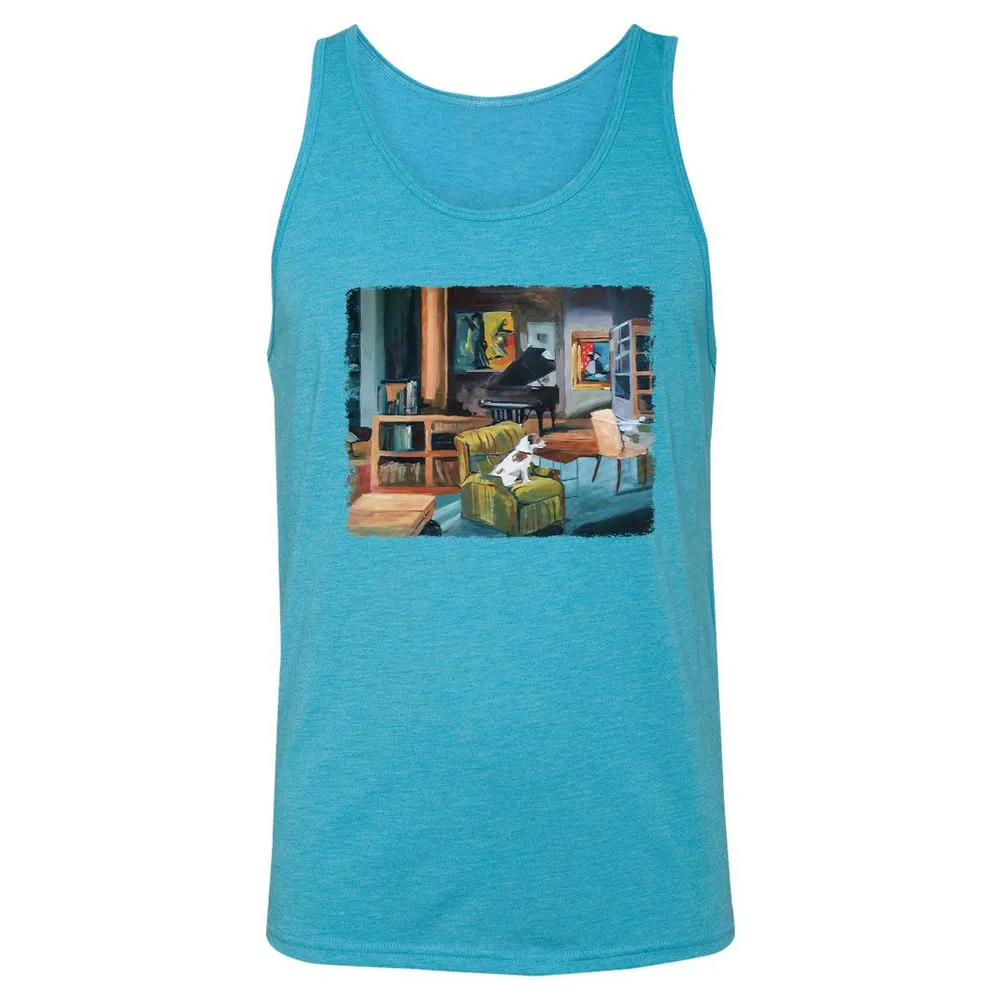 Unisex Jersey Tank - Z4JZ9E54 - Aqua Triblend - 3
