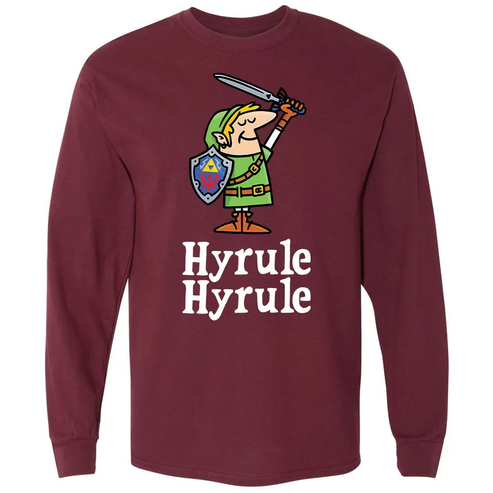 Long Sleeve T-Shirt - WWSKGG2Y - Maroon - 11