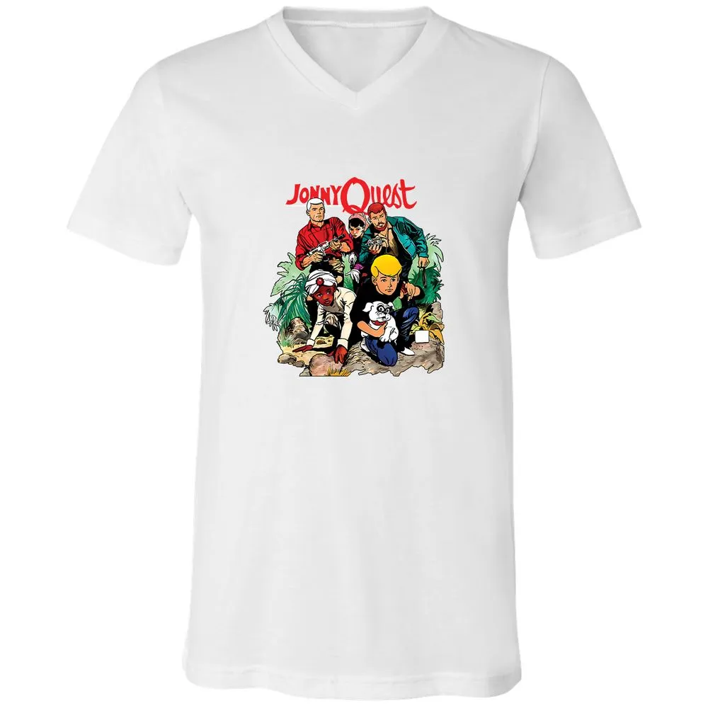 Unisex V-Neck T-Shirt - LMB3N4ZW - White - 5