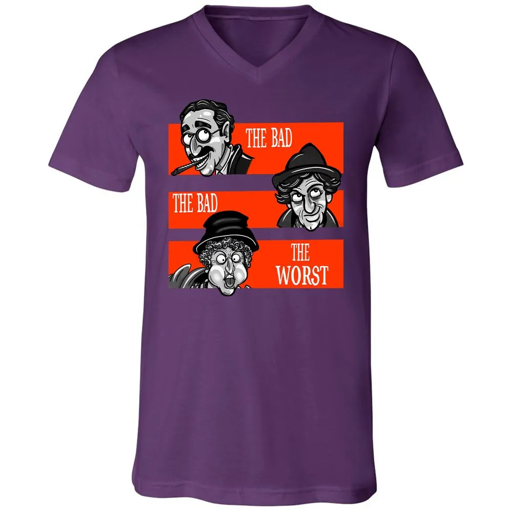 Unisex V-Neck T-Shirt - YXNJ74KD - Team Purple - 9