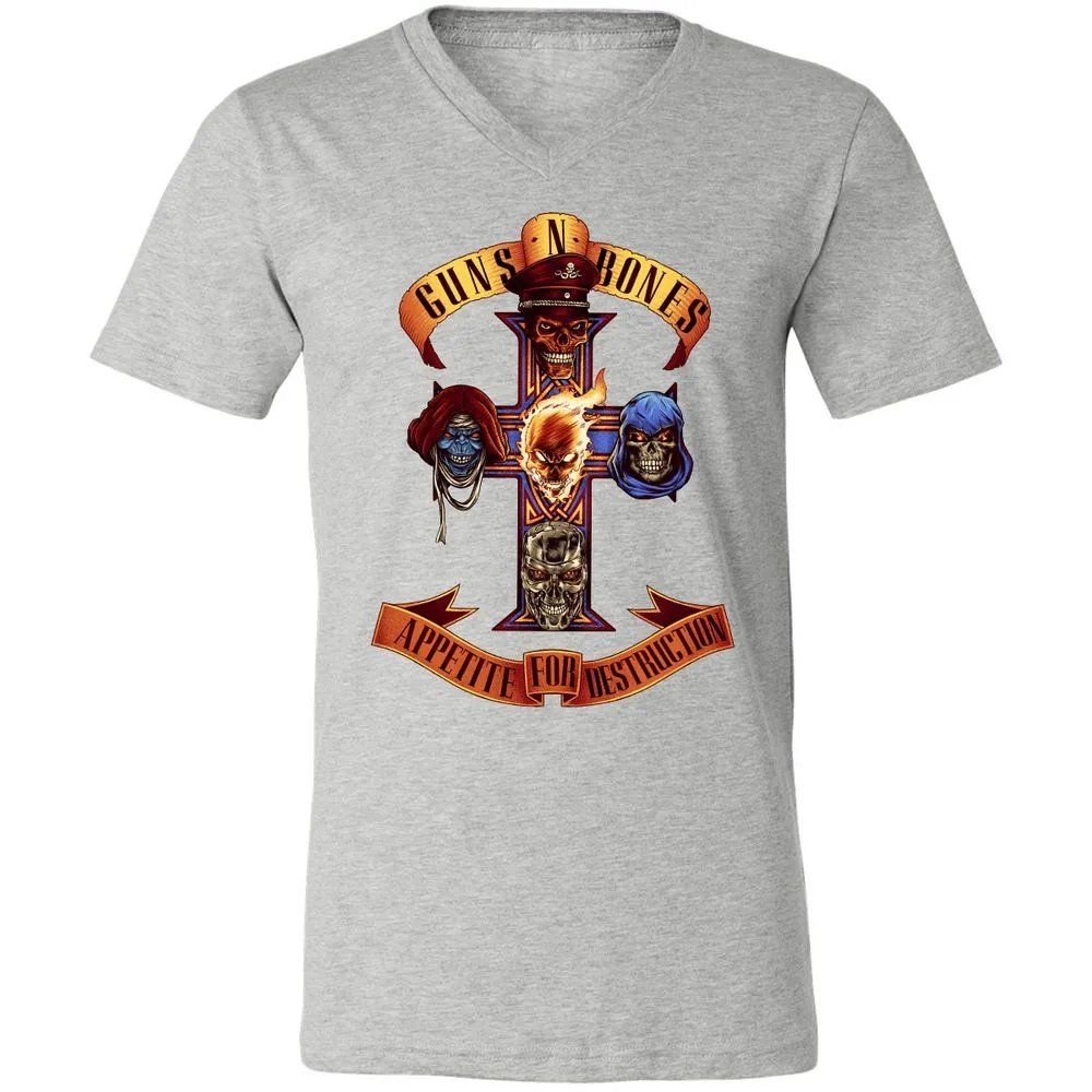 Unisex V-Neck T-Shirt - B4HSGPCG - Athletic Heather - 7