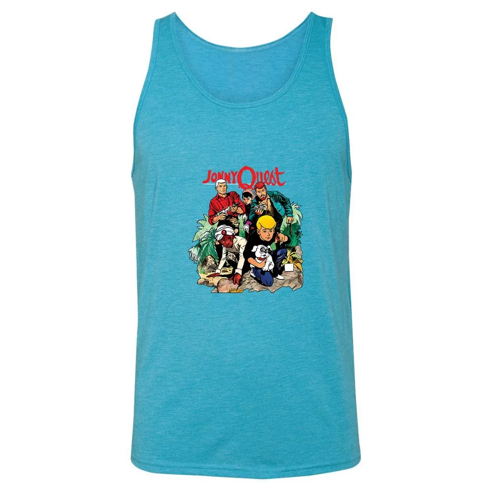 Unisex Jersey Tank - P6N41LRZ - Aqua Triblend - 3
