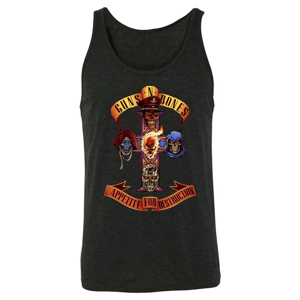 Unisex Jersey Tank - Q51MAB3U - Charcoal Black Triblend - 5