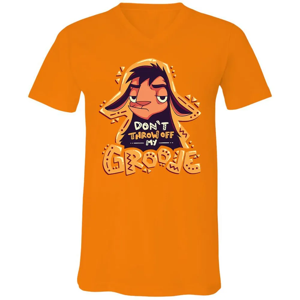 Unisex V-Neck T-Shirt - HTN2R35X - Orange - 11