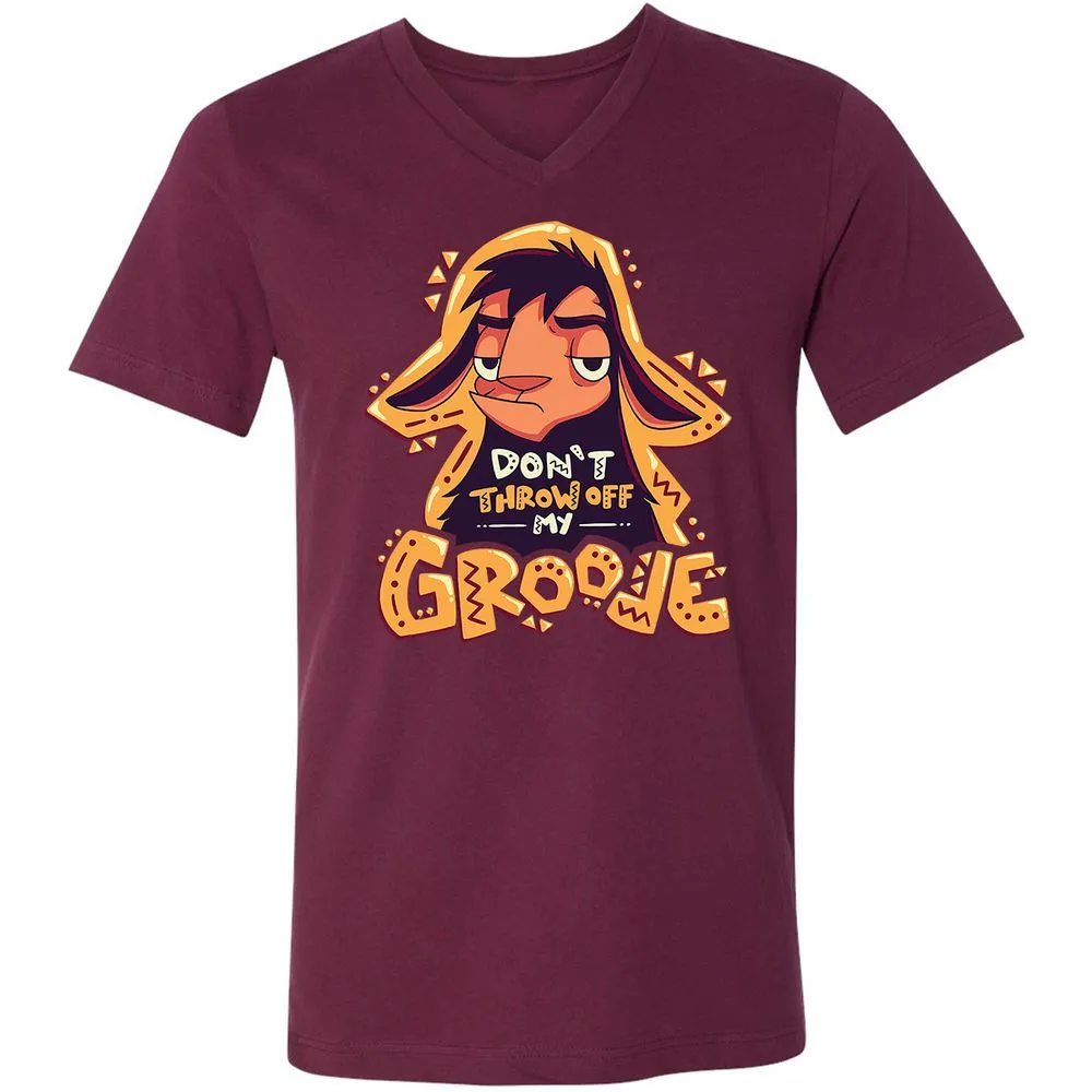 Unisex V-Neck T-Shirt - HTN2R35X - Maroon - 6