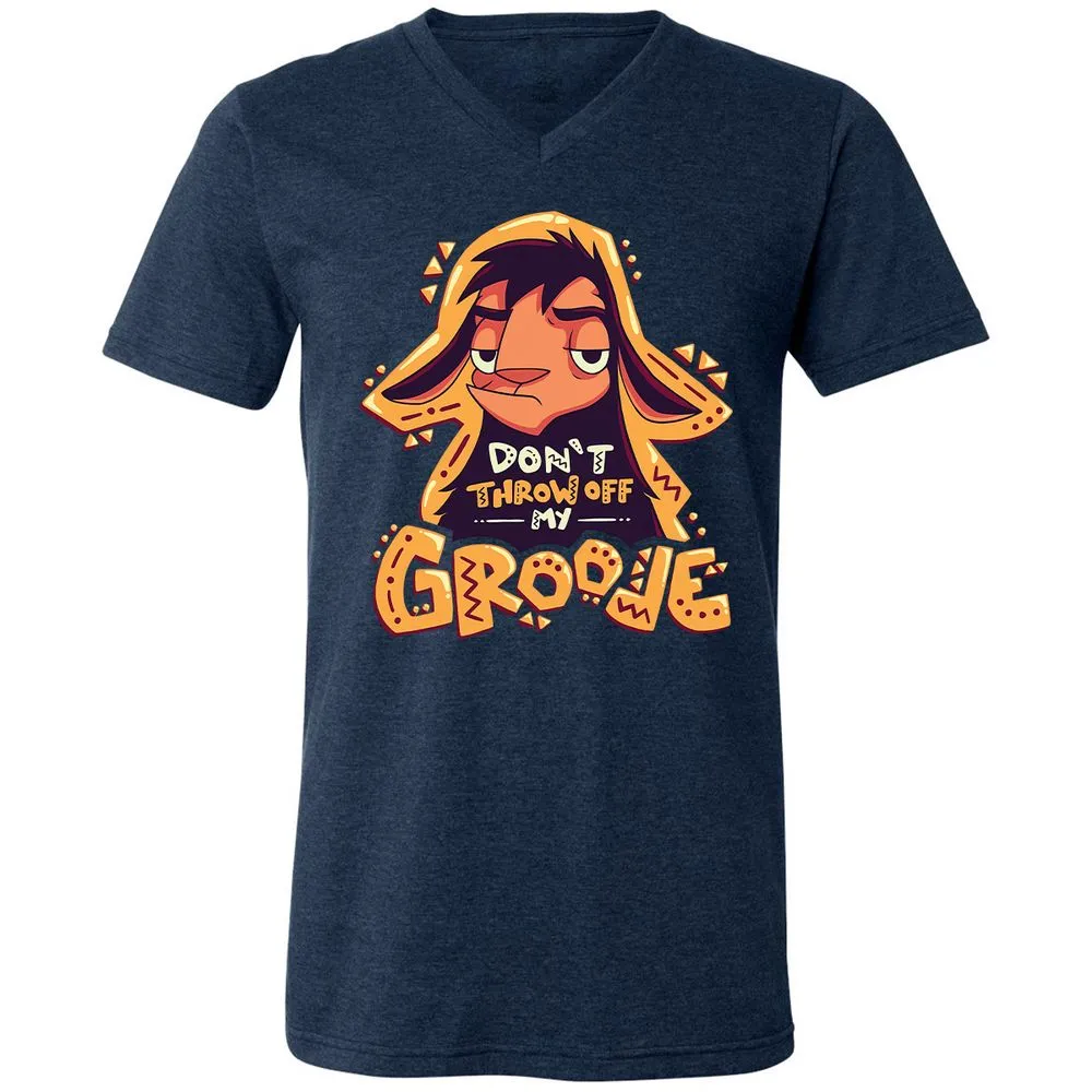 Unisex V-Neck T-Shirt - HTN2R35X - Heather Navy - 15