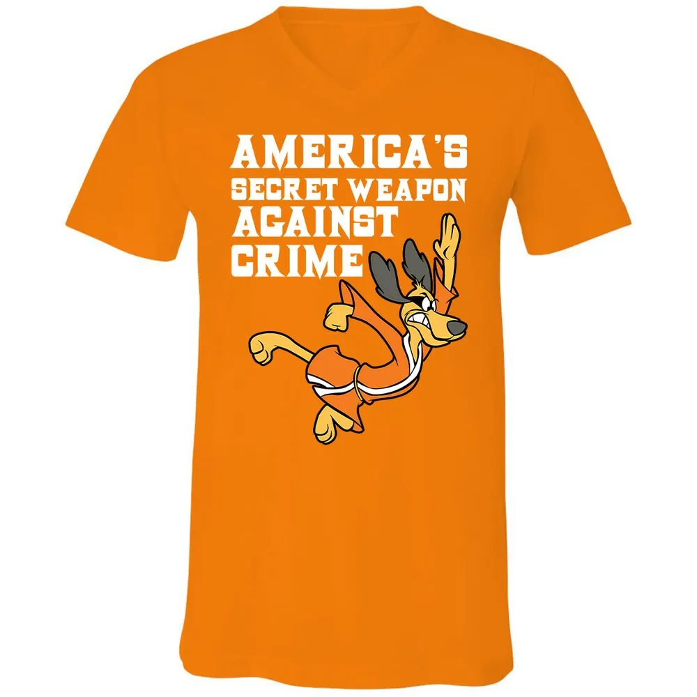 Unisex V-Neck T-Shirt - DTSYVF12 - Orange - 11