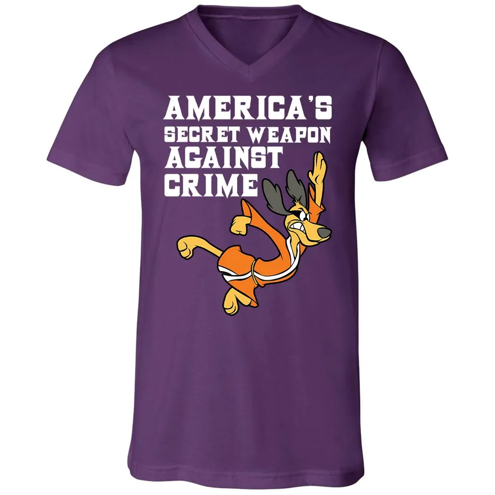 Unisex V-Neck T-Shirt - DTSYVF12 - Team Purple - 9